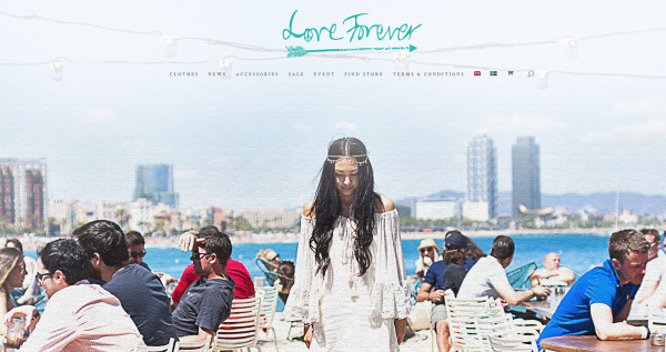 Ny sida & webbshop för Love Forever